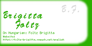 brigitta foltz business card
